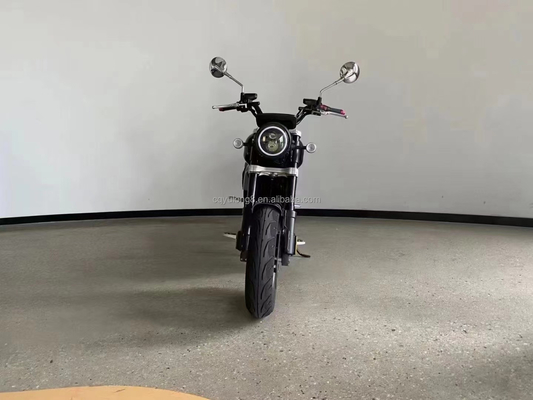 電気モーターサイクルの配送 ディスクブレーキとLCDディスプレイ 5000W交換可能なバッテリー