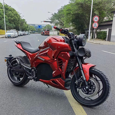 カスタマイズされた 72v 3000W 5000W 電気レーシングバイク ディスクブレーキと水冷却